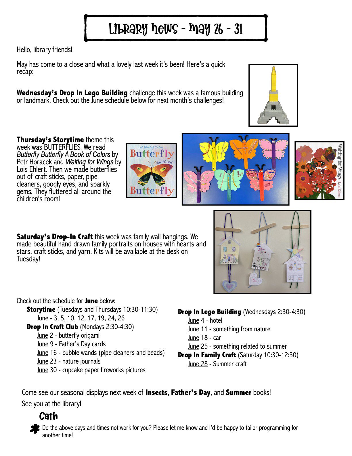 May 26-31 Newsletter