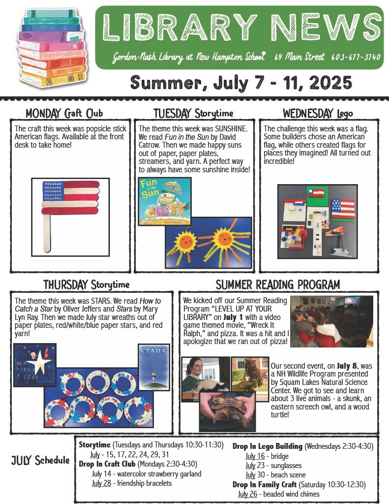 July 7-11 Newsletter